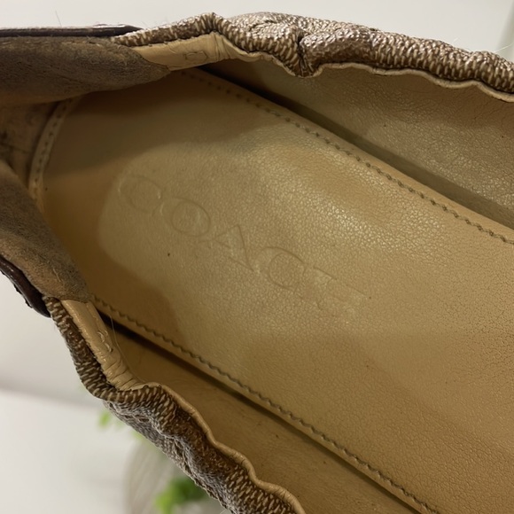 Coach Chelsea Ballet Flats Canvas Leather Toe Cap, Women's Size 6.5 - Picture 13 of 15